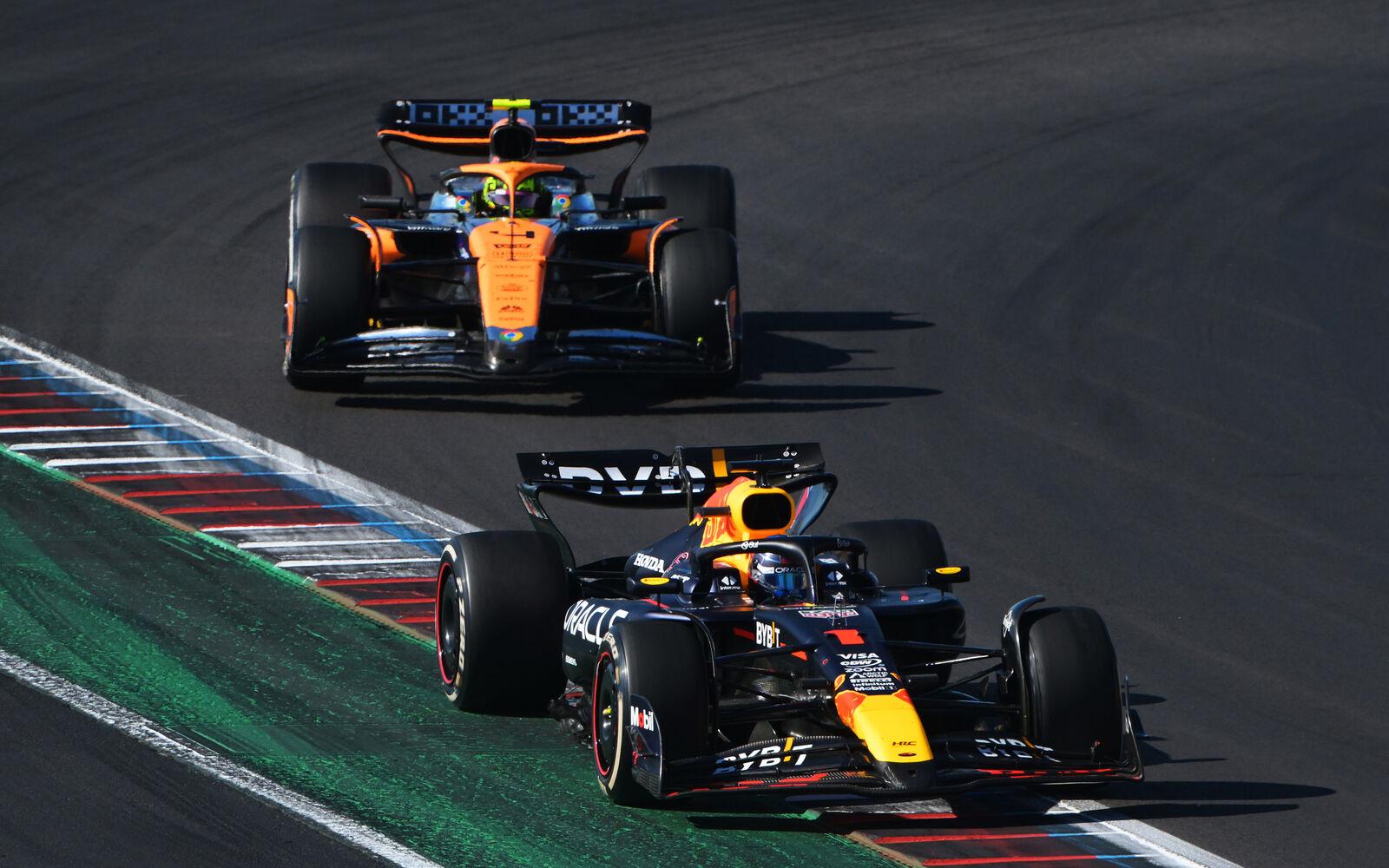 Max Verstappen a Lando Norris