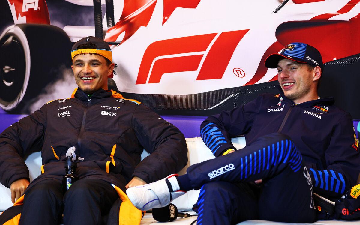 Max Verstappen a Lando Norris