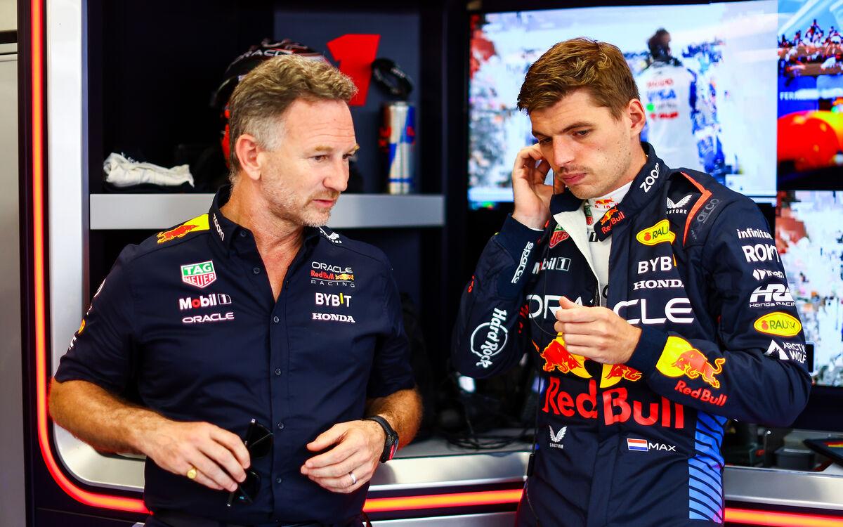 Max Verstappen a Christian Horner