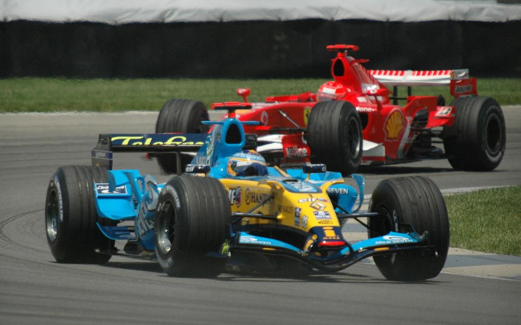 Fernando Alonso a Michael Schumacher