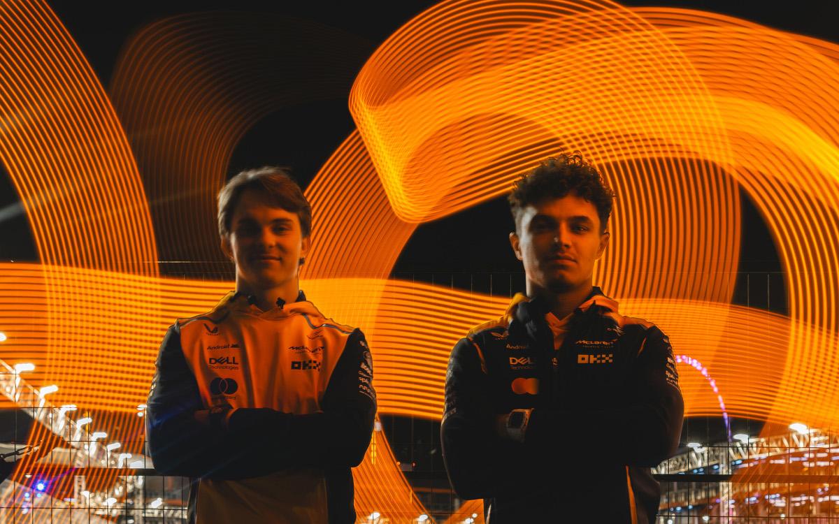 Oscar Piastri a Lando Norris