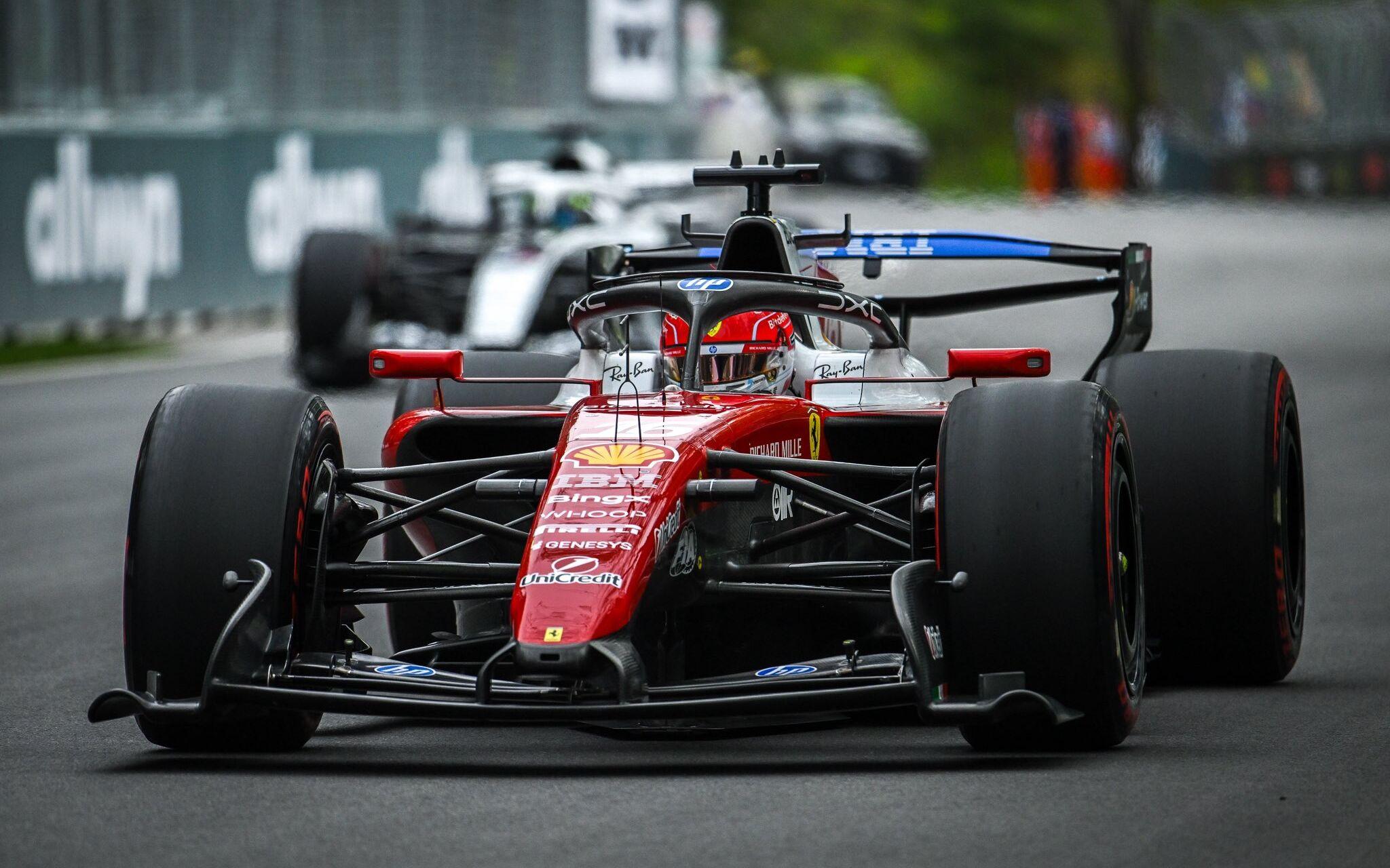 Charles Leclerc a rotujúce zadné krídlo