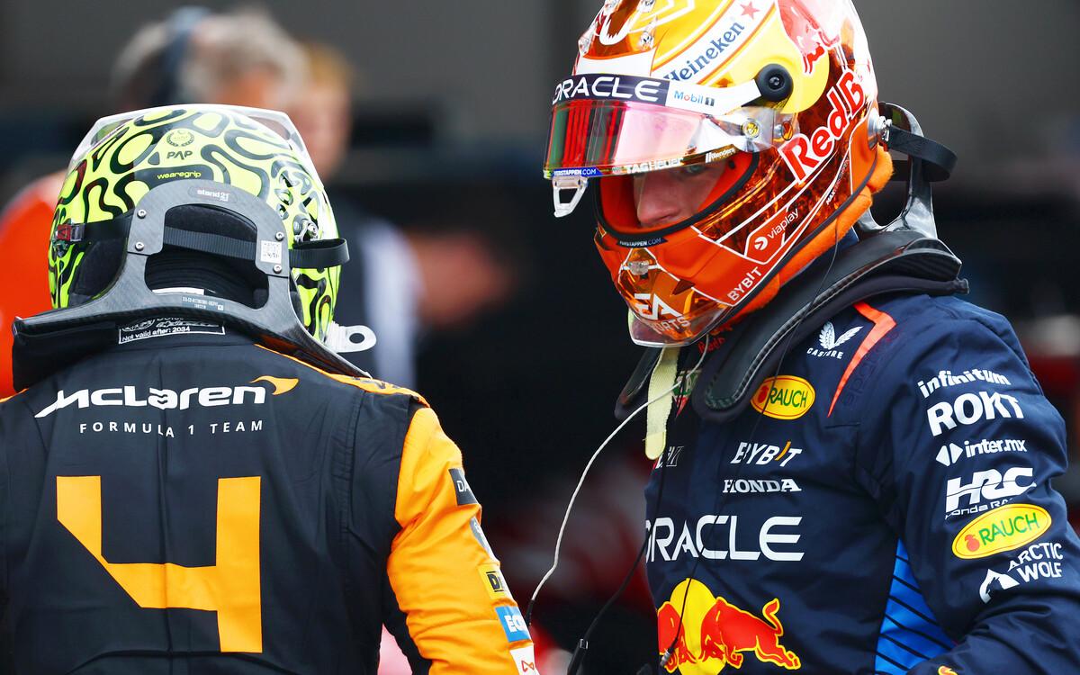 Max Verstappen a Lando Norris