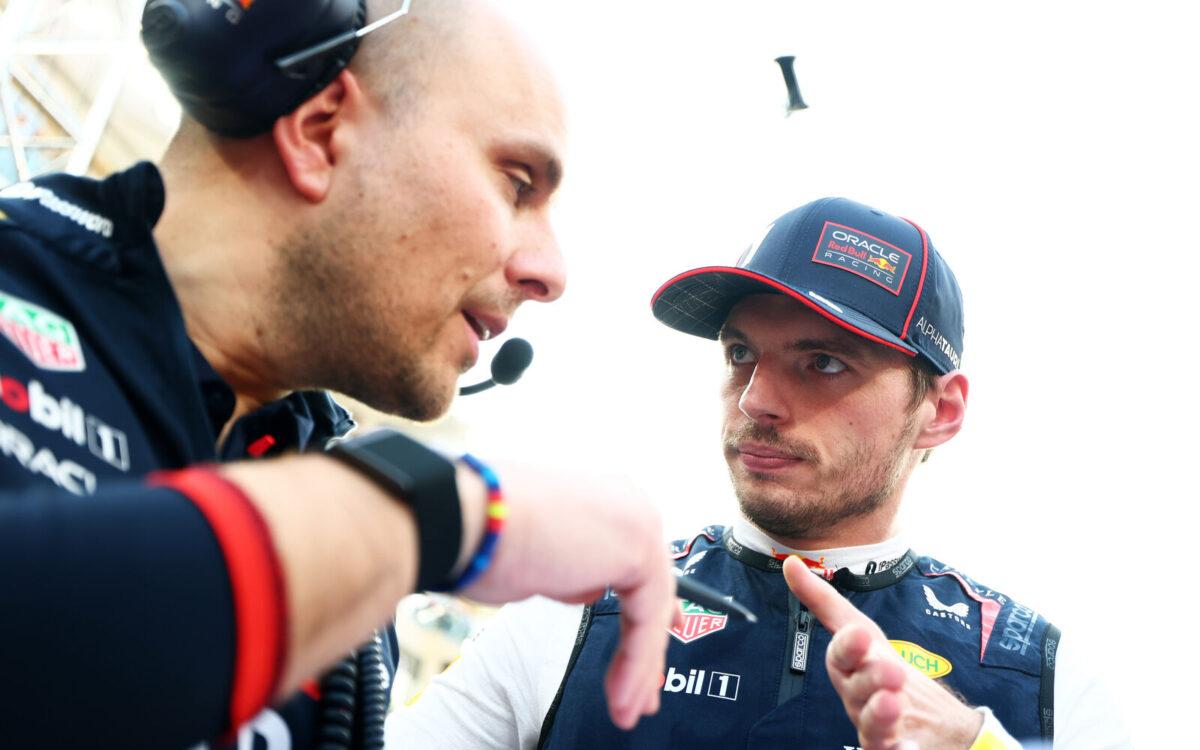 Max Verstappen a Gianpiero Lambiase