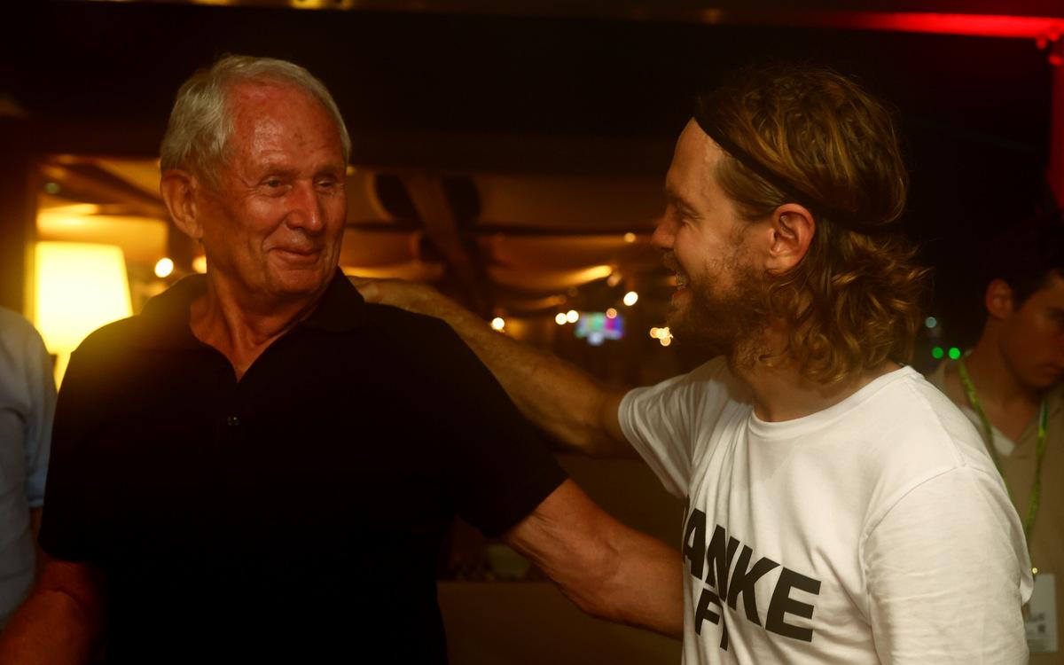 Helmut Marko a Sebastian Vettel