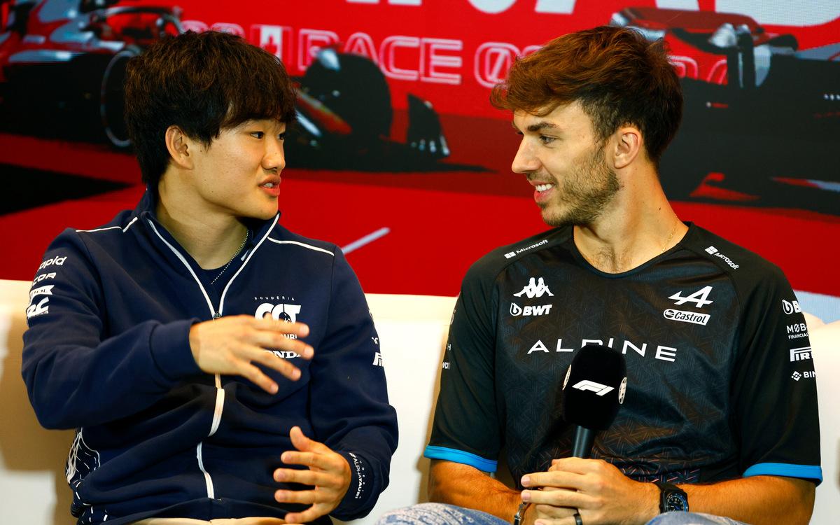 Júki Cunoda a Pierre Gasly