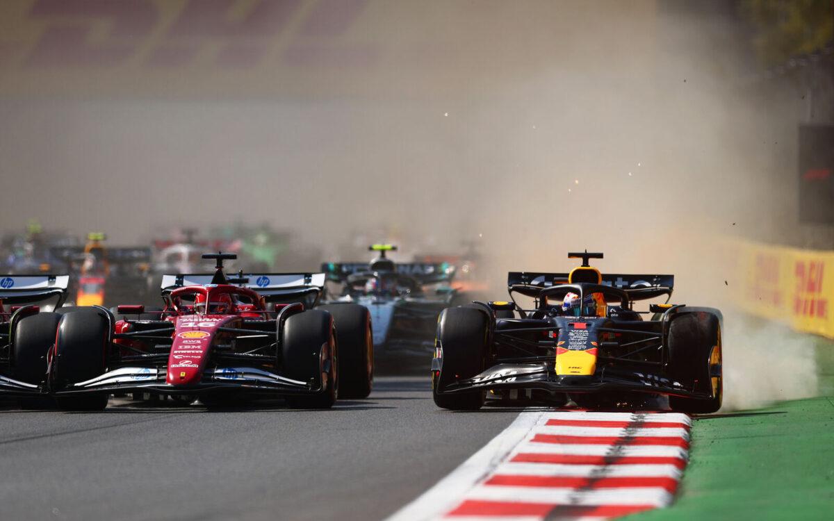 Charles Leclerc a Max Verstappen