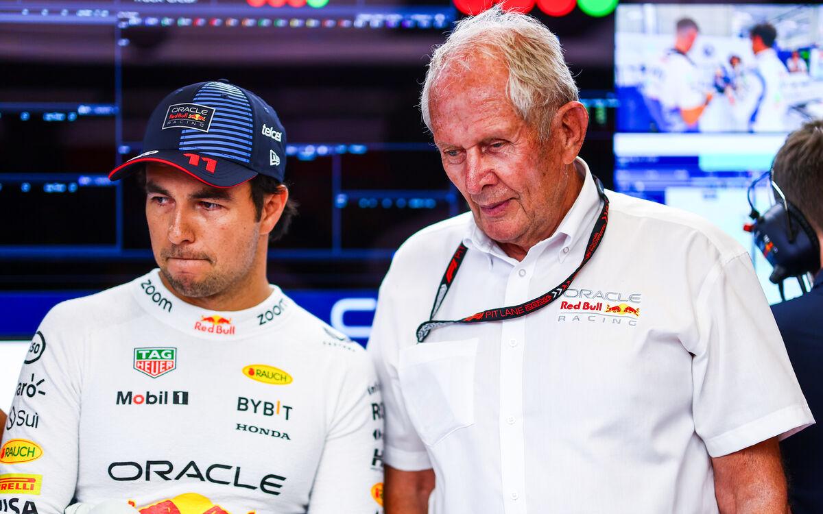 Sergio Pérez a Helmut Marko