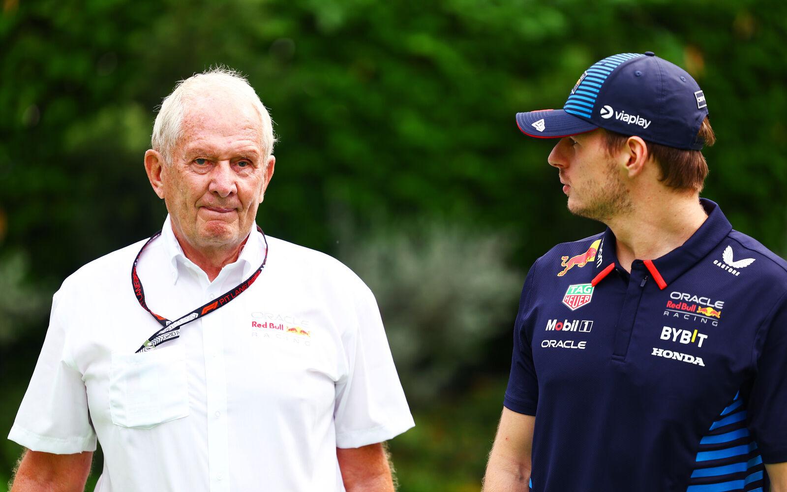 Max Verstappen a Helmut Marko