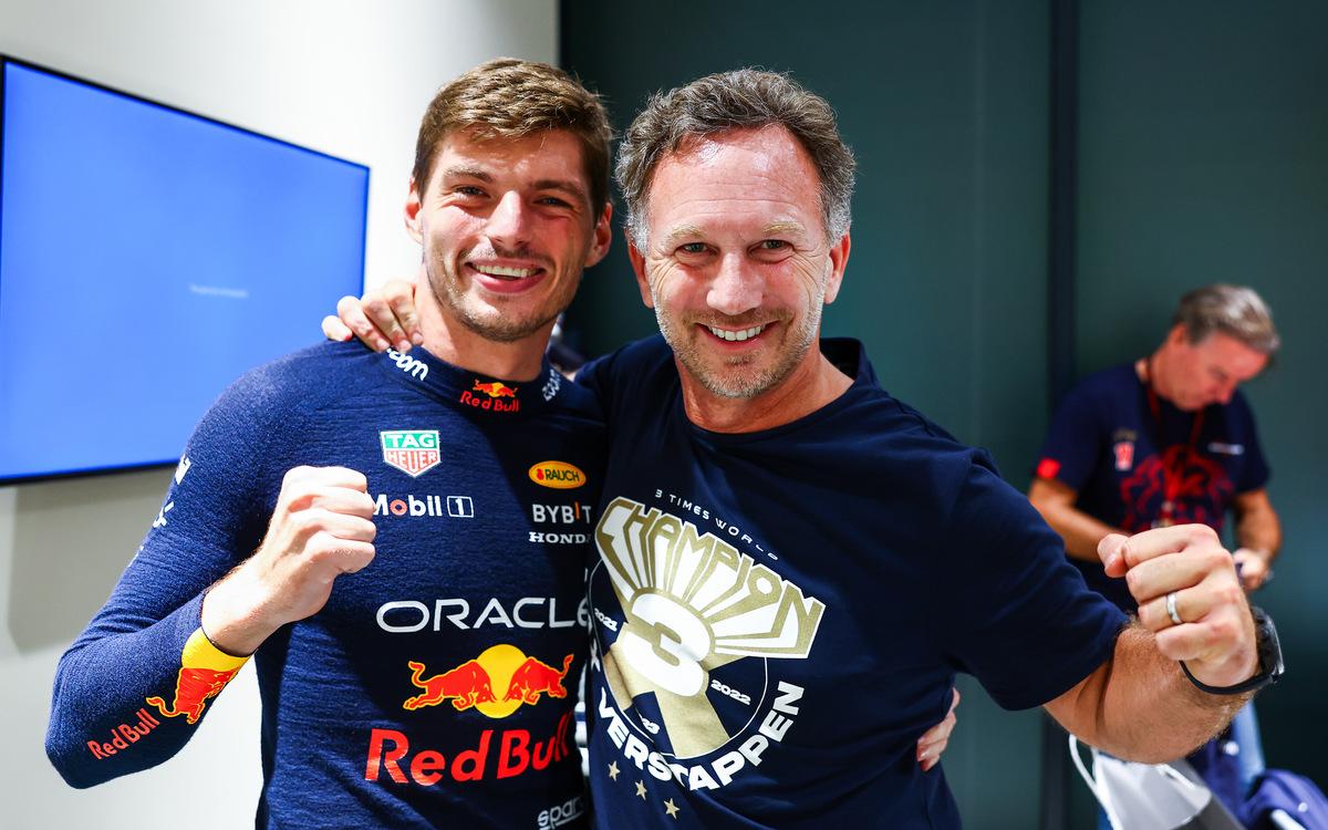 Max Verstappen a Christian Horner