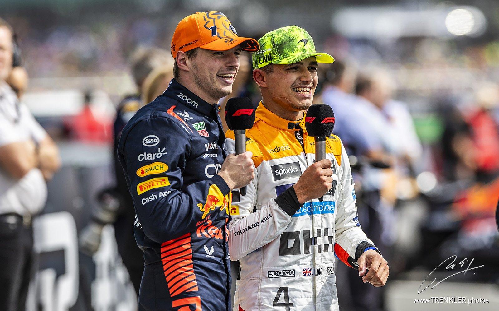 Max Verstappen a Lando Norris