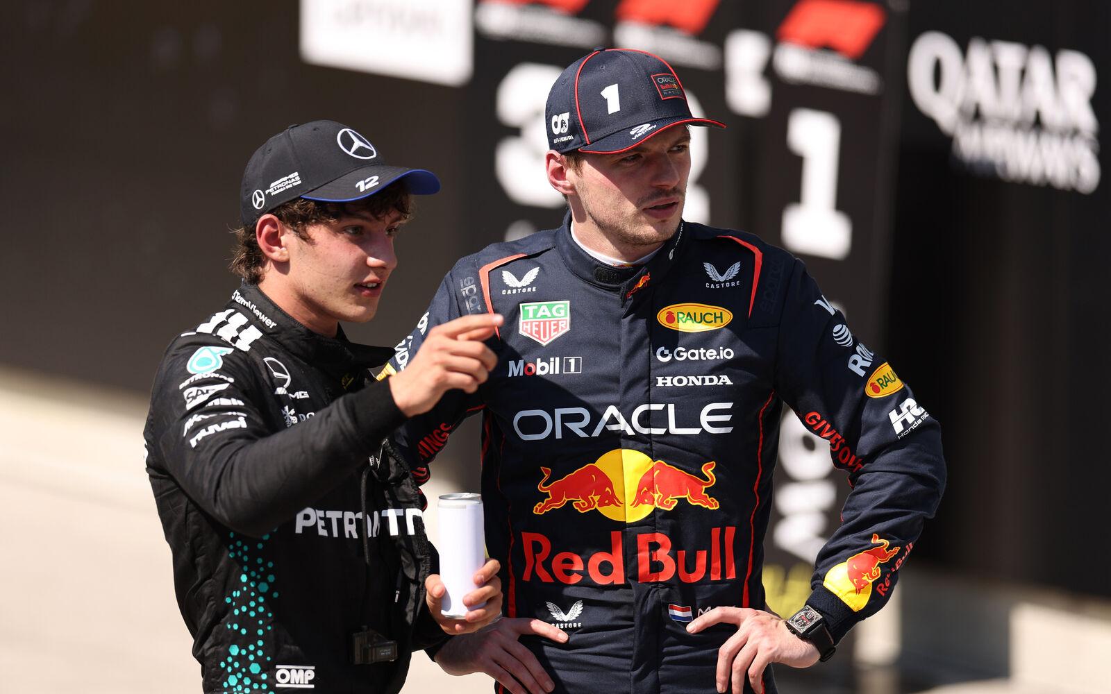 Max Verstappen a Kimi Antonelli