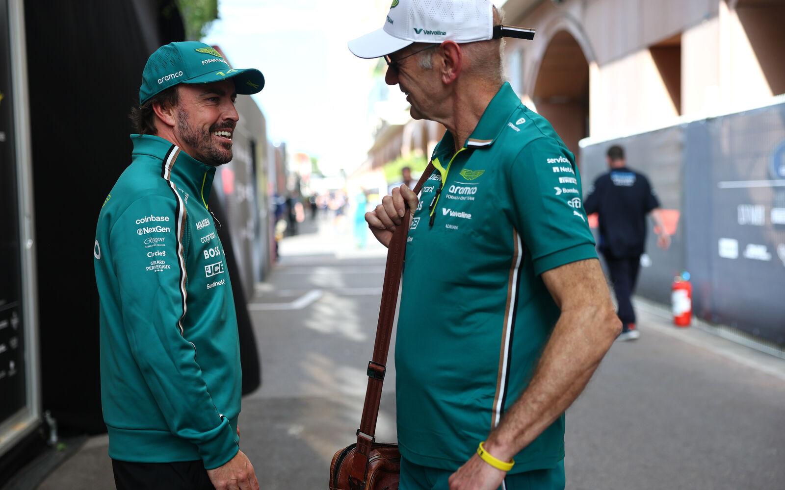 Adrian Newey a Fernando Alonso