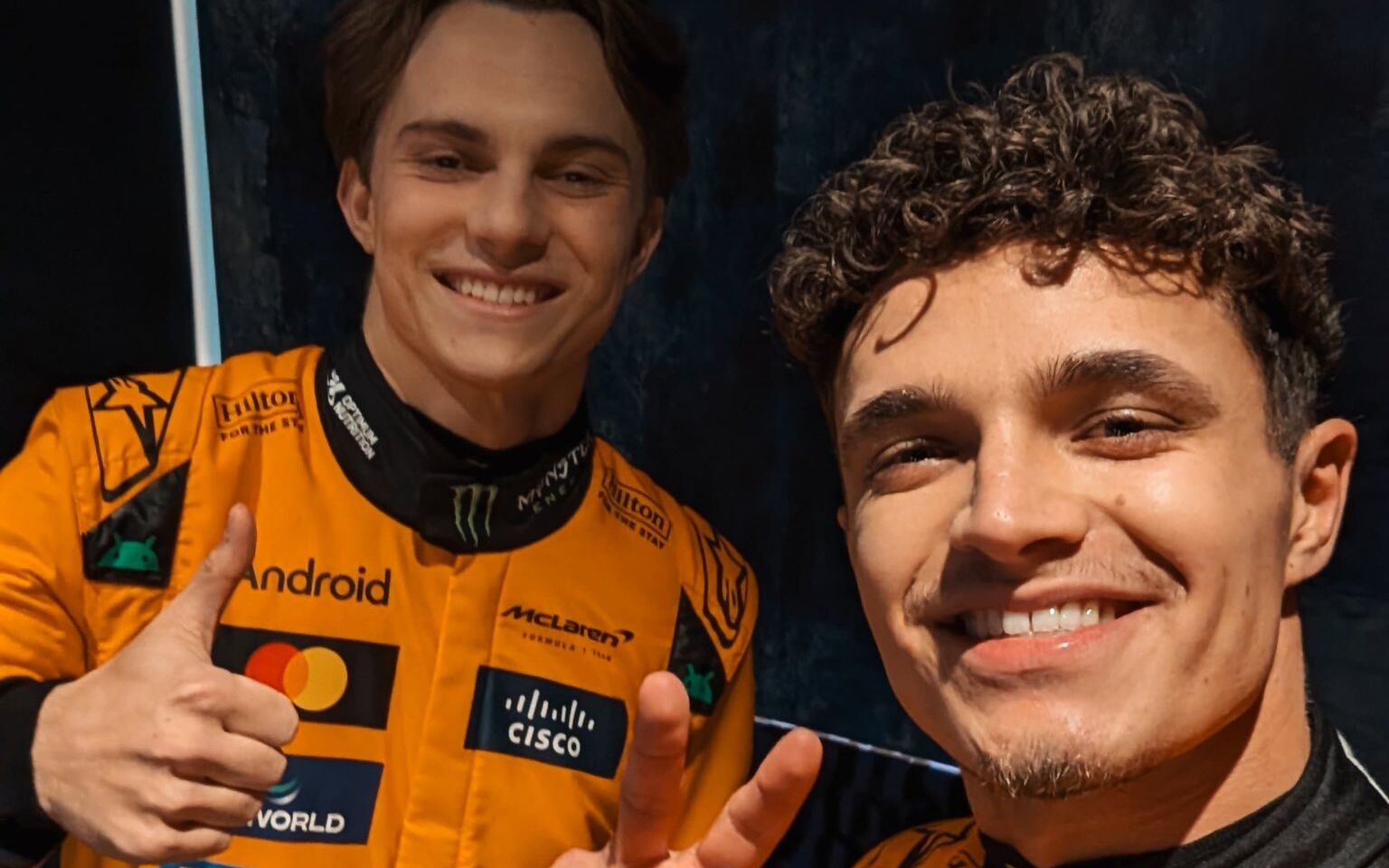 Lando Norris a Oscar Piastri