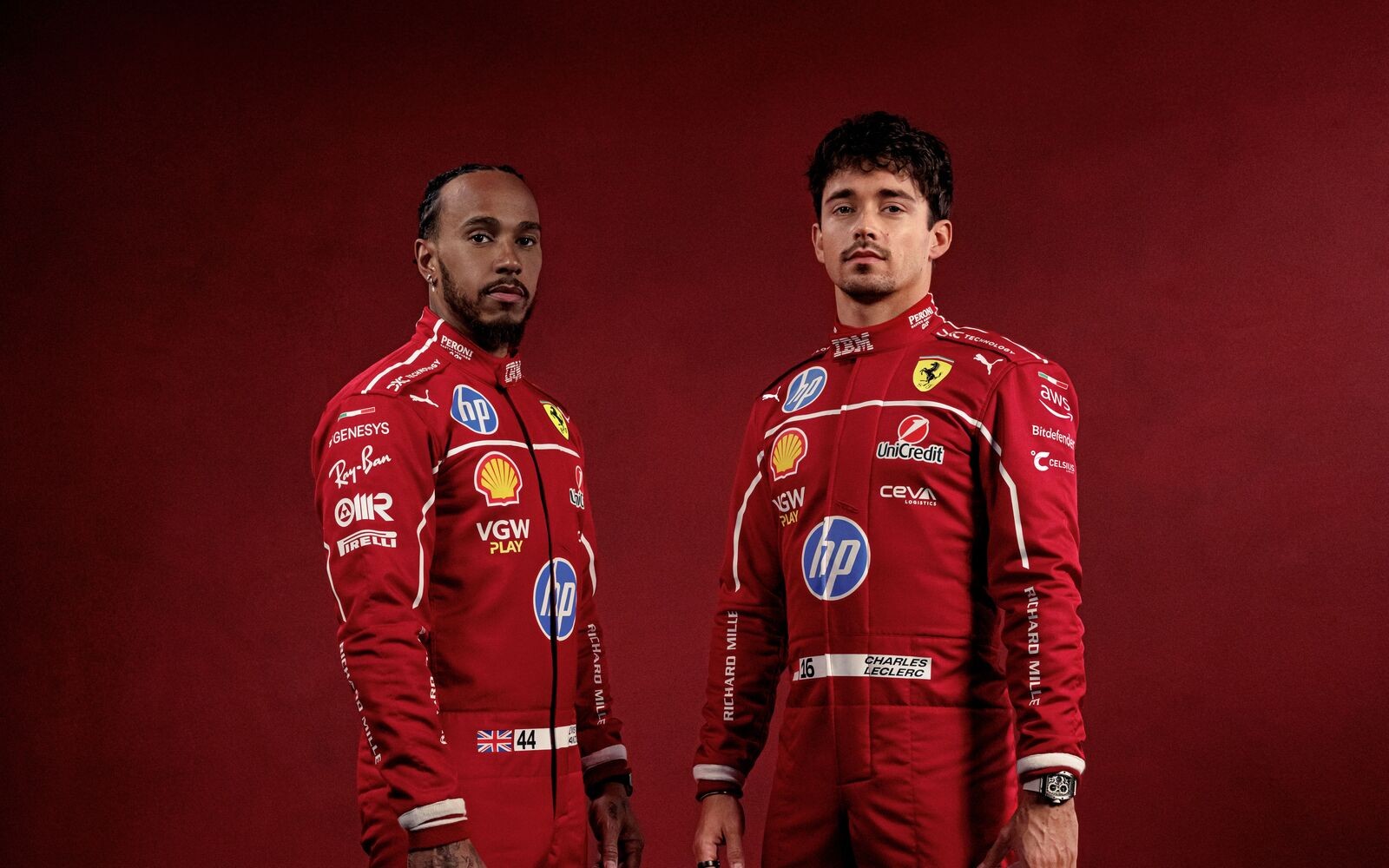 Lewis Hamilton a Charles Leclerc