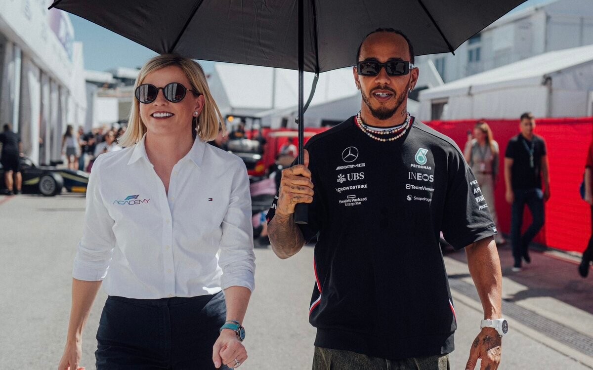 Lewis Hamilton a Suzie Wolffová