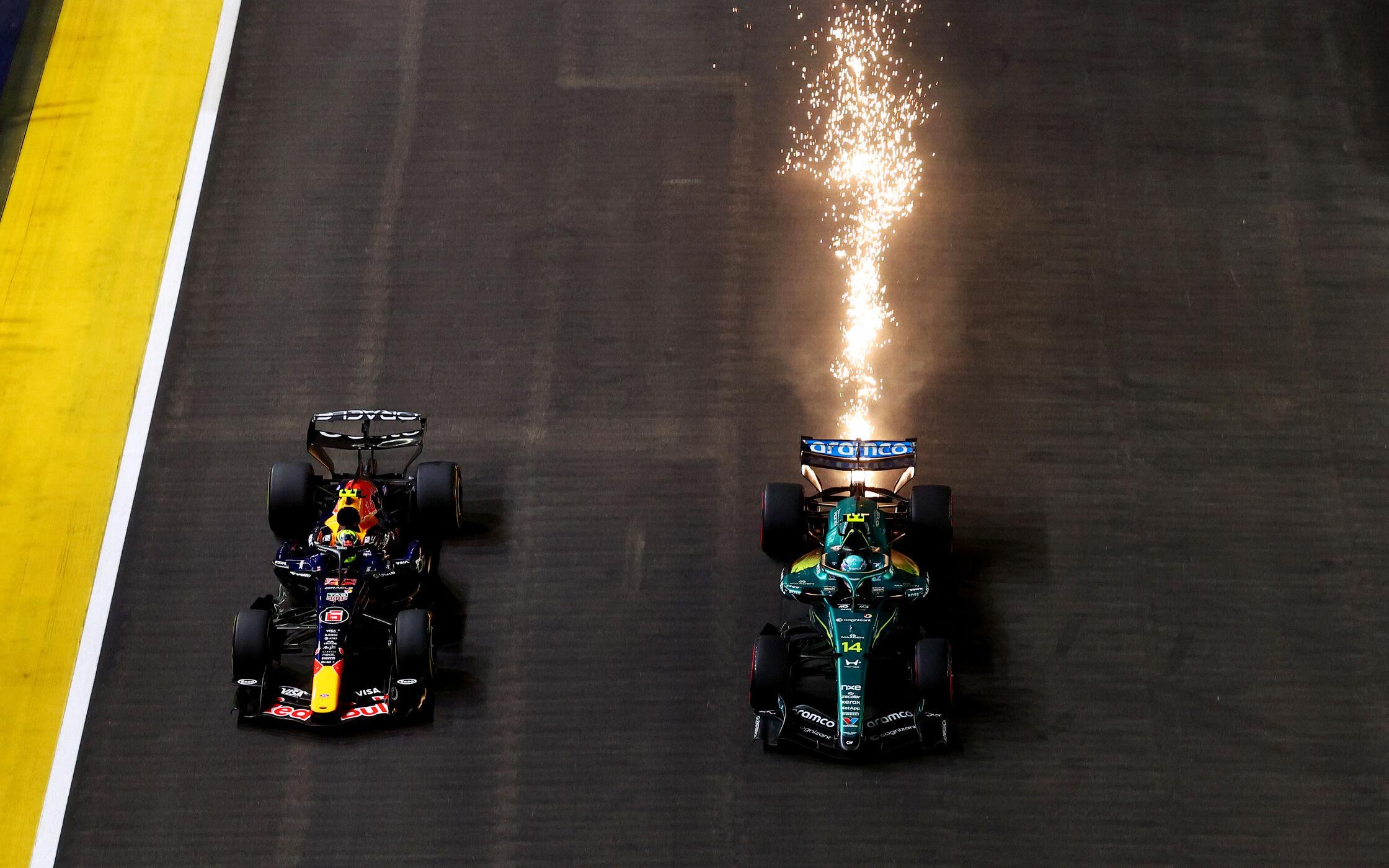 Isack Hadjar a Fernando Alonso