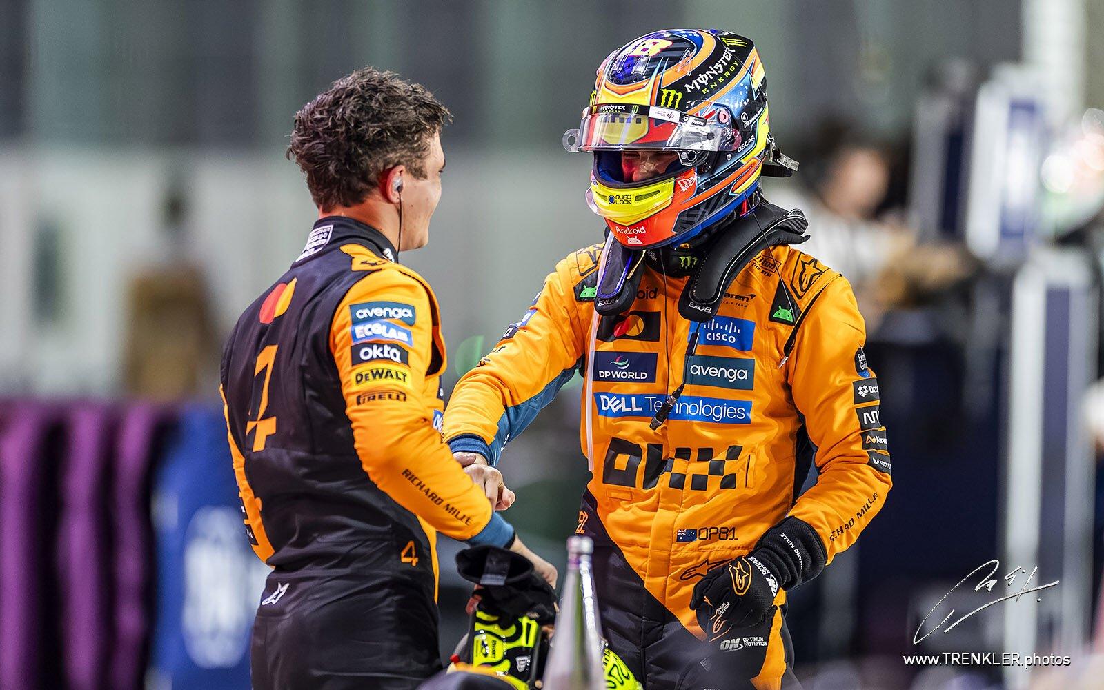 Lando Norris a Oscar Piastri