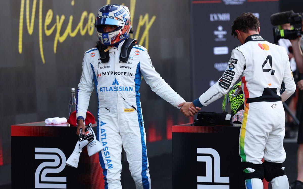 Carlos Sainz a Lando Norris