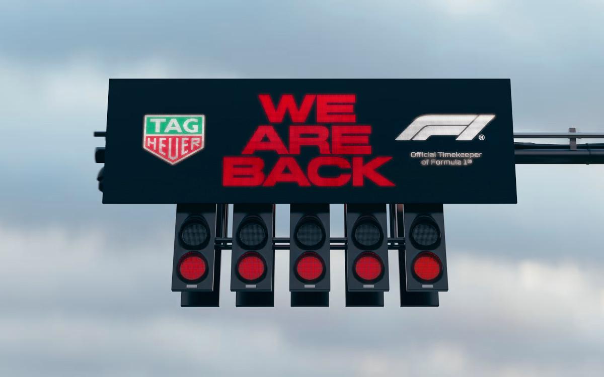 Červené štartové svetlá TAG Heuer