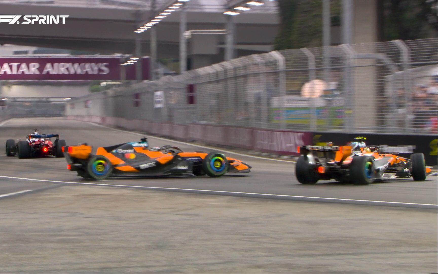 Oscar Piastri a Lando Norris